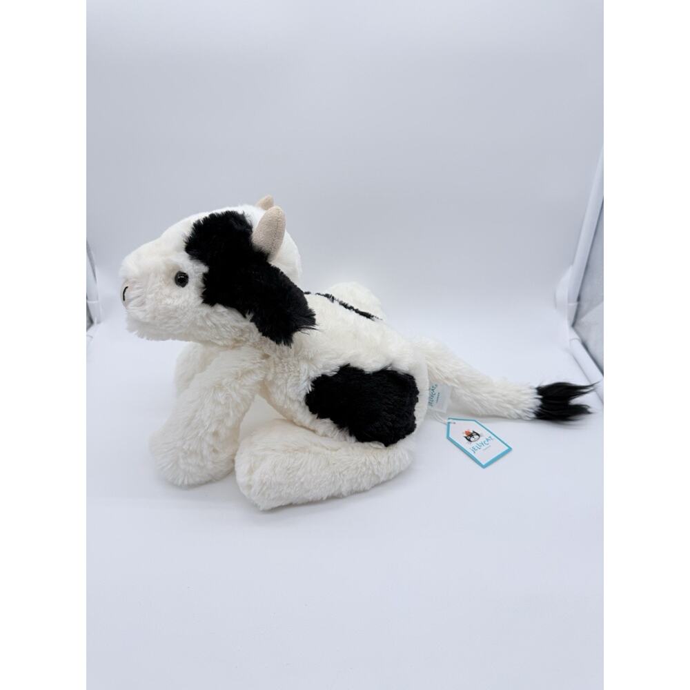AUTHENTIC Jellycat Medium Smudge Cow NWT No Dust Bag - Picture 3 of 13